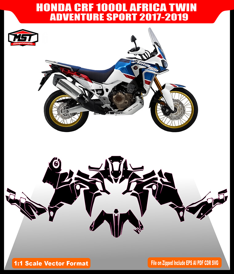 HONDA AFRICA TWIN ADVENTURE SPORT 2017 2019 TEMPLATE
