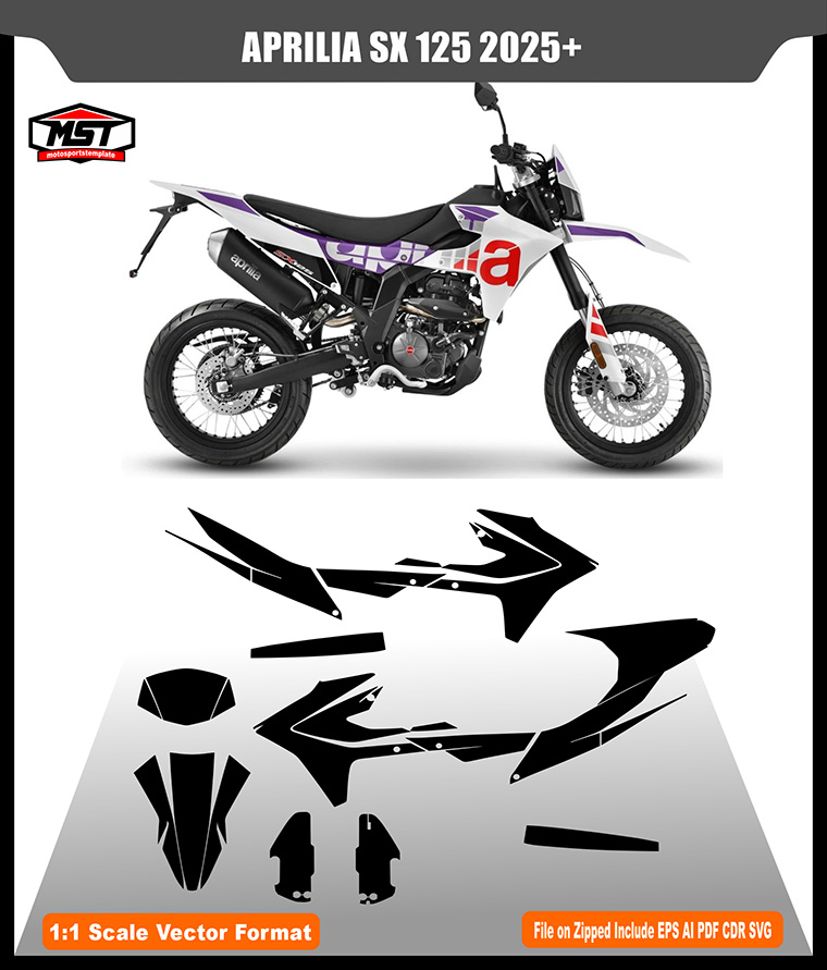 APRILIA SX 125 2025 2026 TEMPLATE