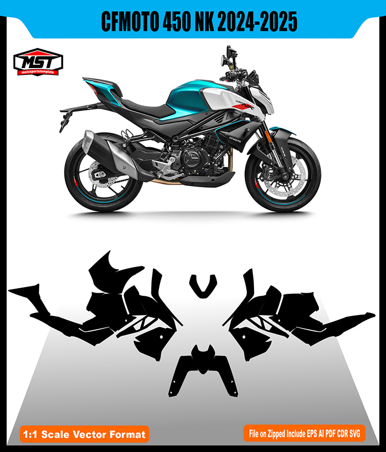 CFMOTO 450 NK 2024 2025 TEMPLATE