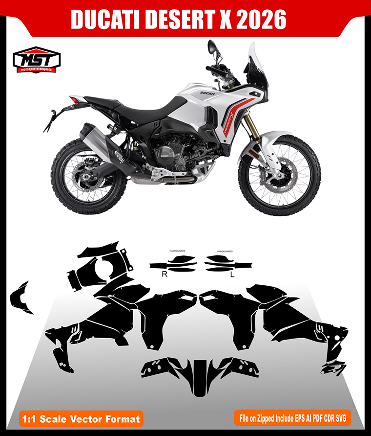 DUCATI DESERT X 2026 TEMPLATE