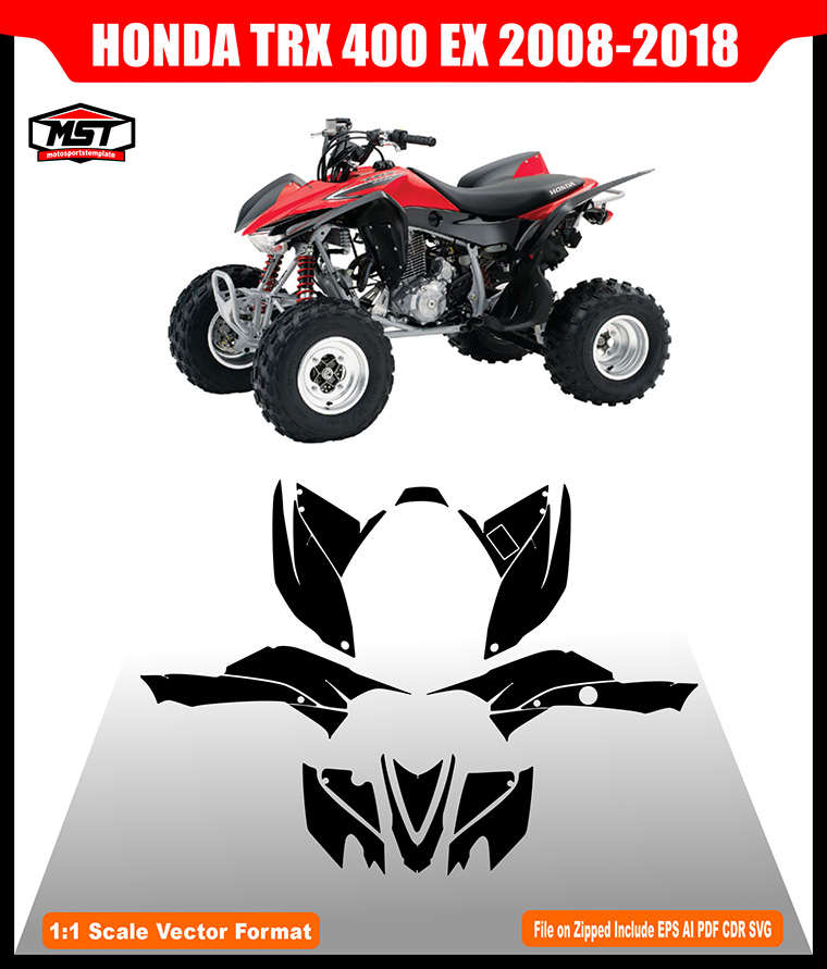 HONDA TRX 400 EX 2008 2018 TEMPLATE