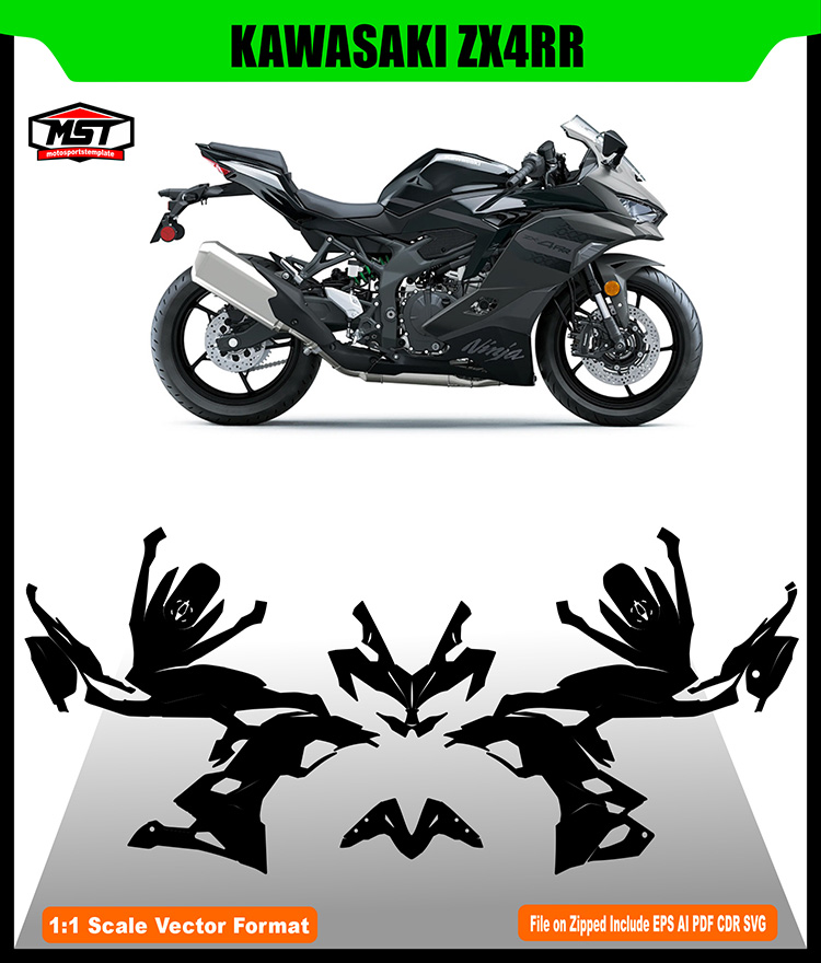 KAWASAKI ZX4RR 2024 2025 2026 TEMPLATE