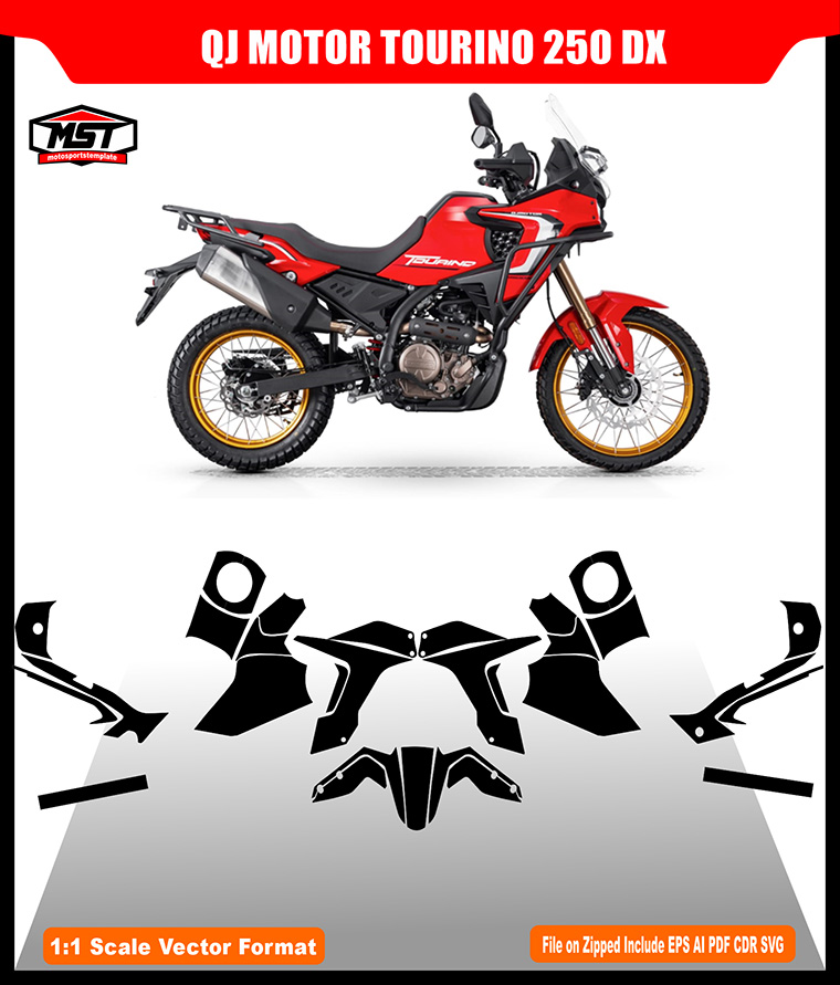 QJ MOTO TOURINO 250 DX TEMPLATE