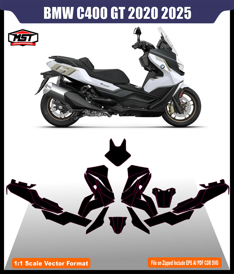 BMW C400 GT 2020 2025 TEMPLATE