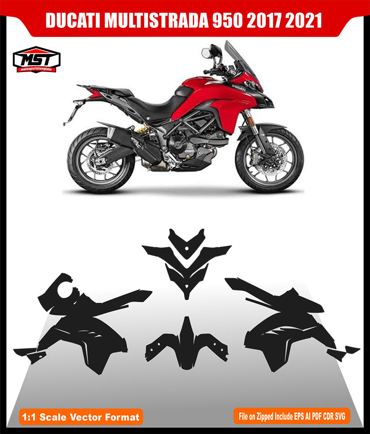 DUCATI MULTISTRADA 950 2017-2021 TEMPLATE